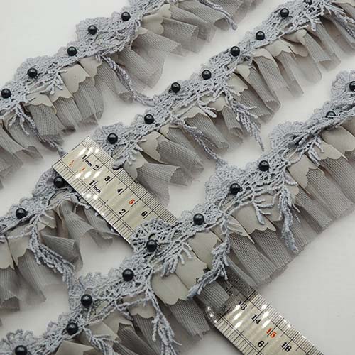 صورتی تور پلیسه گیپور آویز خرید و قیمت رنگ7