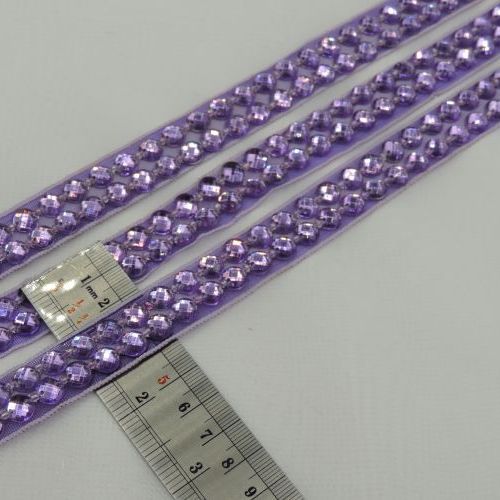 نوار سنگدوزی گرد دو ردیفه