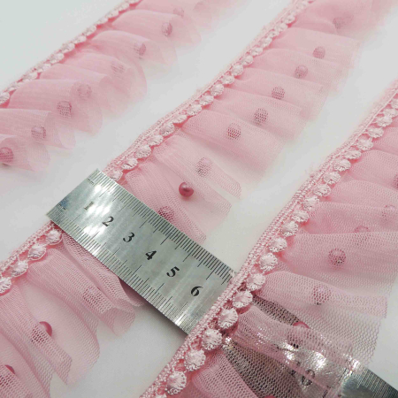 سفید تور پلیسه مرواریدار خرید و قیمت رنگ1