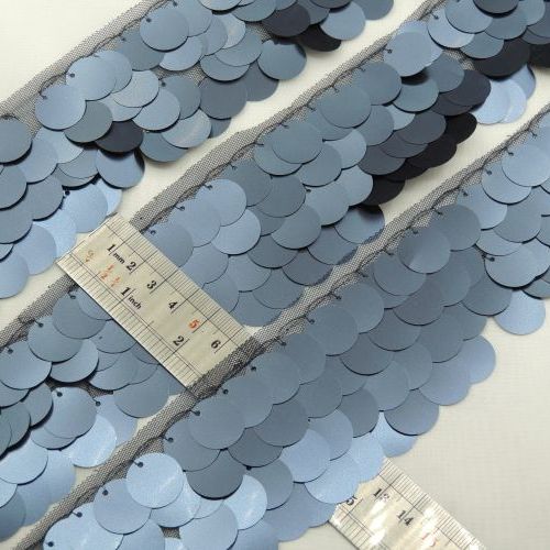 تصویر نوار پولکی سرمه ای