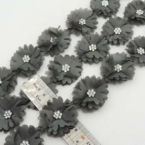 تصویر نوار گل متری نگین دار