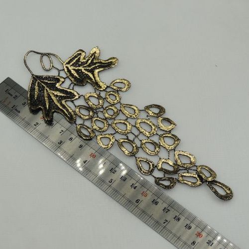 پنل گل برجسته انگوری طلایی