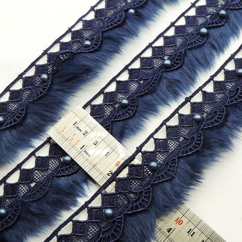 قهوه ای نوار خز و گیپور وارداتی خرید و قیمت رنگ2