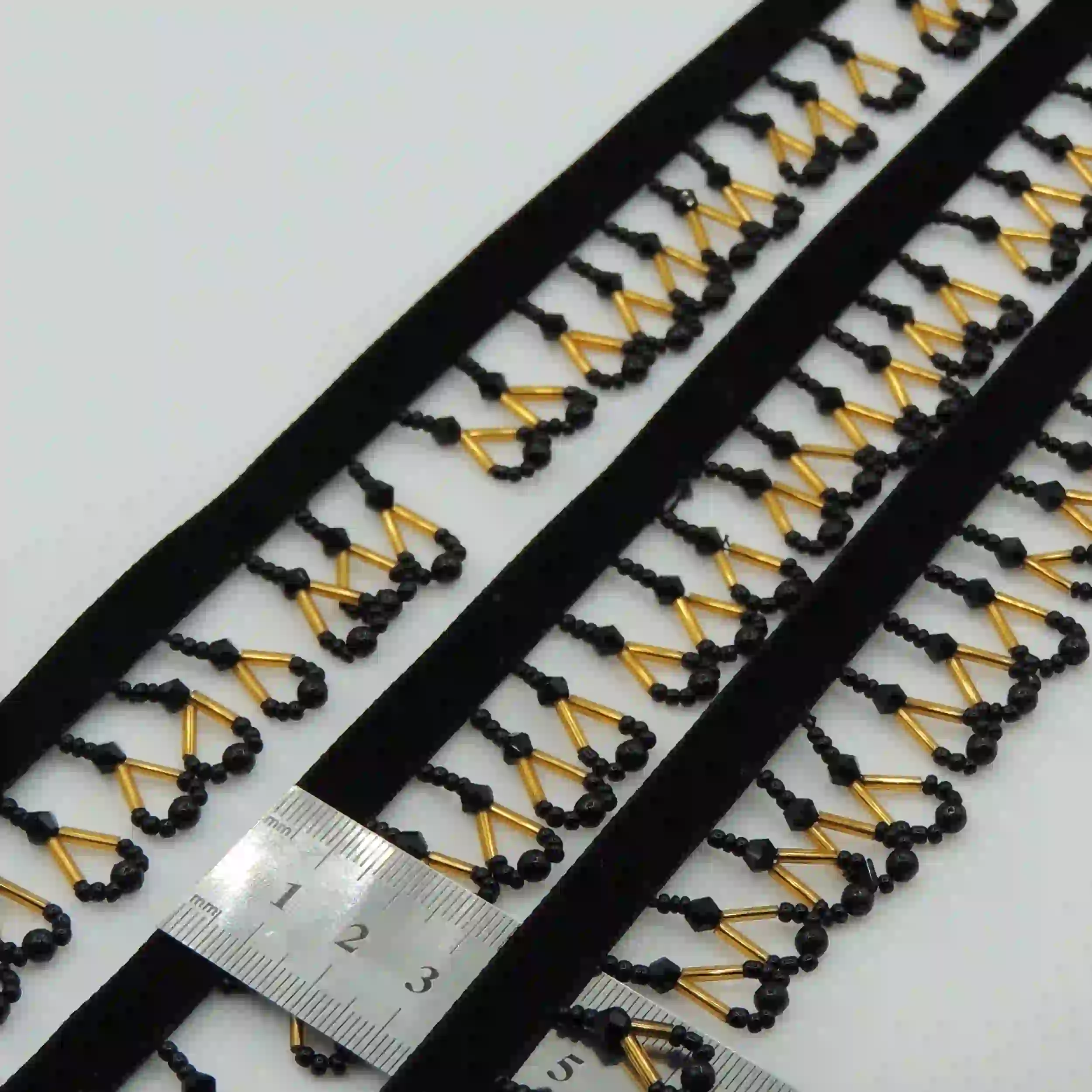 مشکی نوار آویز ملیله کریستالی خرید و قیمت رنگ1