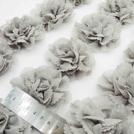 مشکی نوار گل تزئینی لباس توری خرید و قیمت رنگ4