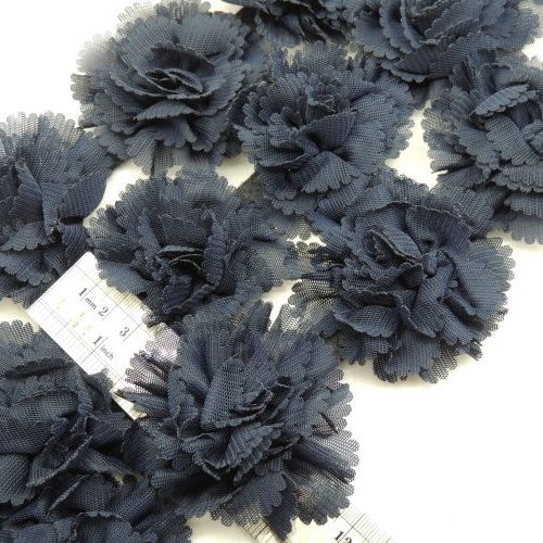 مشکی نوار گل تزئینی لباس توری خرید و قیمت رنگ7
