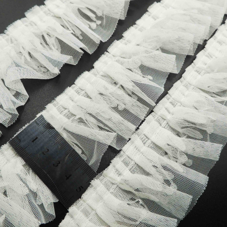 سرمه ای تور پلیسه کتنی باریک خرید و قیمت رنگ3