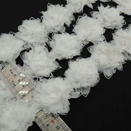 گلبهی تیره نوار گل متری توری تزئینی خرید و قیمت رنگ14