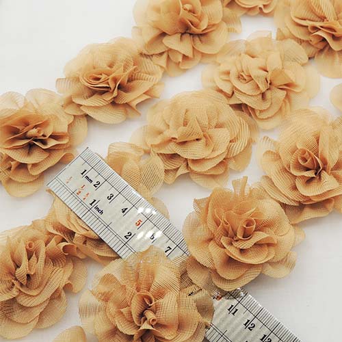 زرشکی نوار گل متری رز توری خرید و قیمت رنگ3