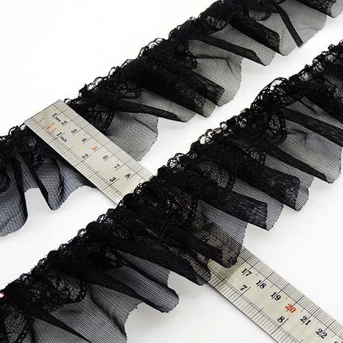 تصویر  پلیسه توری7سانتی مشکی