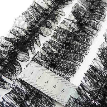 تصویر تور پلیسه خالدار دوطرفه