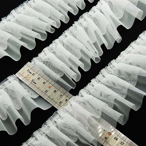 مشکی  پلیسه دوطبقه7سانتی خرید و قیمت رنگ1