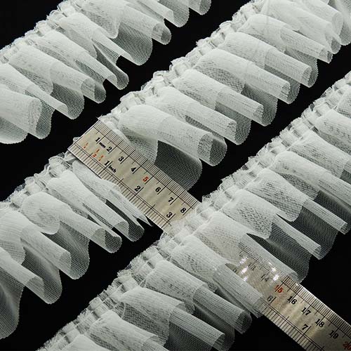 مشکی  پلیسه دوطبقه7سانتی خرید و قیمت رنگ2