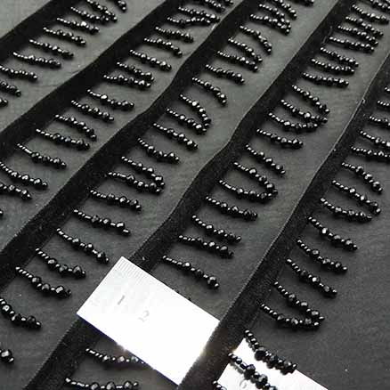 تصویر نوار منجوق دوزی کریستال آویز