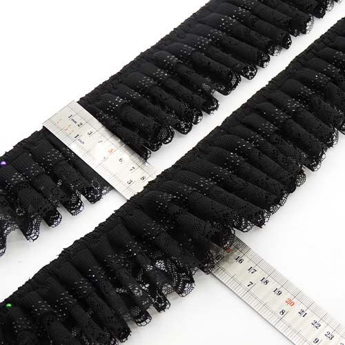 تصویر تور پلیسه تور و دانتل نگینی