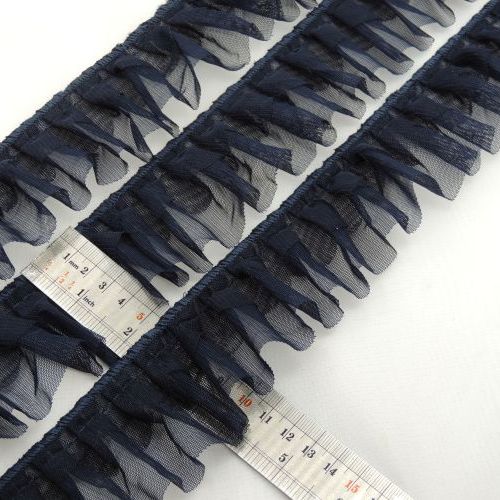 مشکی نوار پلیسه دوطبقه تور هلالی خرید و قیمت رنگ4