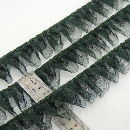 مشکی نوار پلیسه دوطبقه تور هلالی خرید و قیمت رنگ1