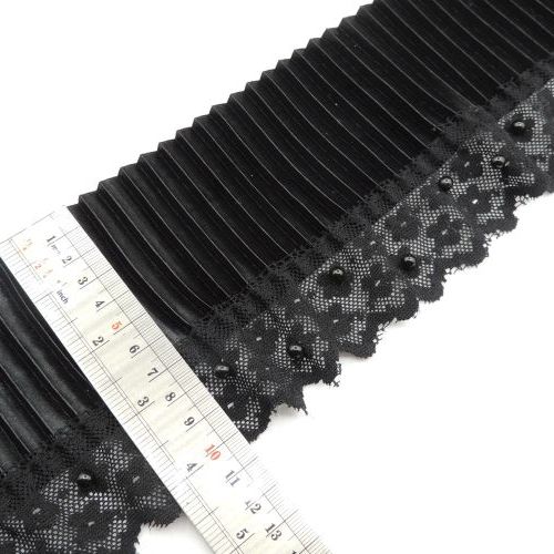 تصویر تور پلیسه گیپور گل پنج پر