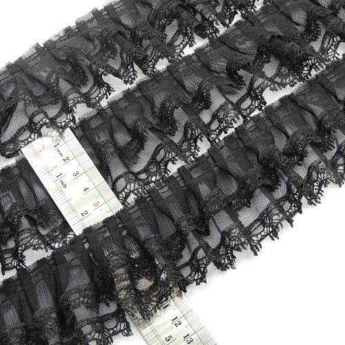 پلیسه گیپور مژه ای دوطبقه