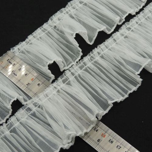 مشکی تور پلیسه 7 سانتی هلالی خرید و قیمت رنگ1