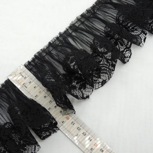 تصویر پلیسه تور چین لبه دانتل