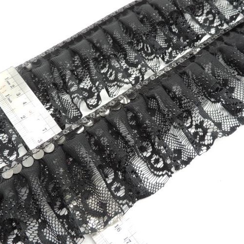 تصویر تور پلیسه دانتل و پولک