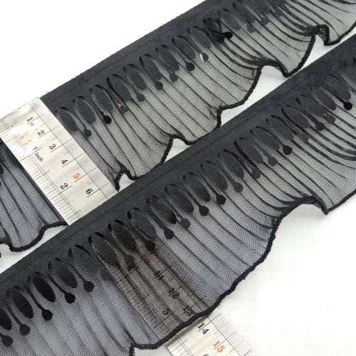 تصویر تور پلیسه مخمل آویز پهن