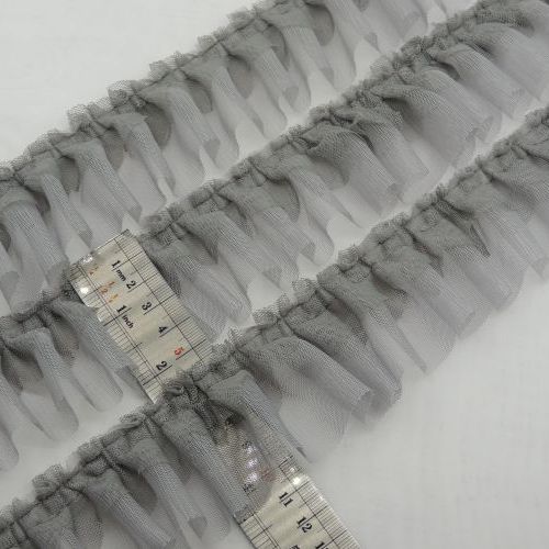 مشکی نوار پلیسه دوطبقه تور هلالی خرید و قیمت رنگ9