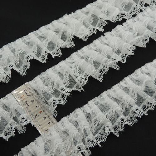 مشکی پلیسه گیپور مژه ای دوطبقه خرید و قیمت رنگ1