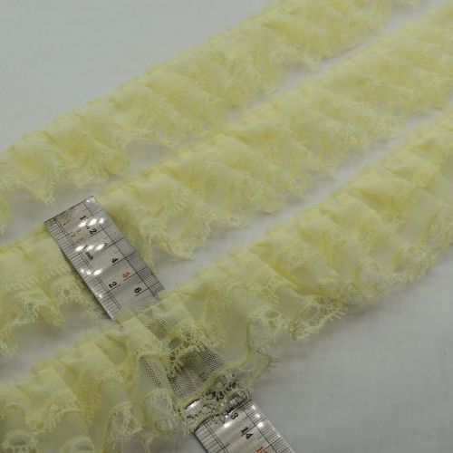 مشکی پلیسه گیپور مژه ای دوطبقه خرید و قیمت رنگ2