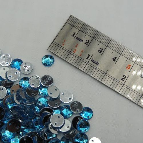 تصویر سنگ دوختنی رزینی  شطر نجی گرد سایز یک 