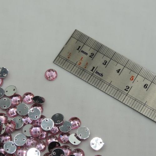 تصویر سنگ دوختنی رزینی شطرنجی گرد سایز یک