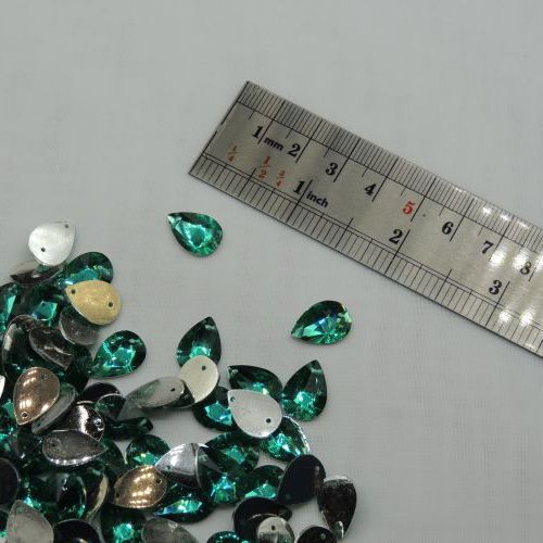 سنگ دوختنی رزینی اشک برجسته سایز سه 