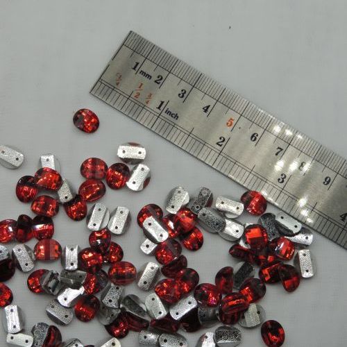 سنگ دوختنی تزئینی بیضی سایز 1