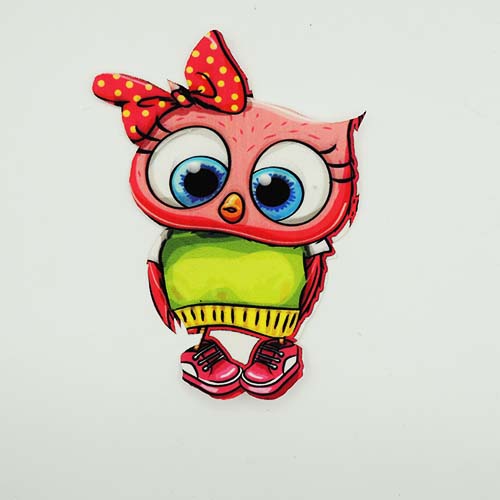 تکه‌دوزی فانتزی حرارتی جغد