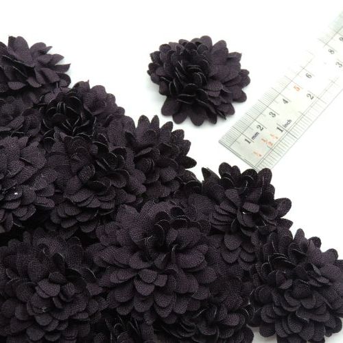 مشکی گل پارچه‌ای برجسته داوودی خرید و قیمت رنگ22