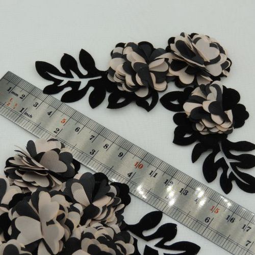 نباتی گل پارچه‌ای برجسته سه‌تایی خرید و قیمت رنگ6