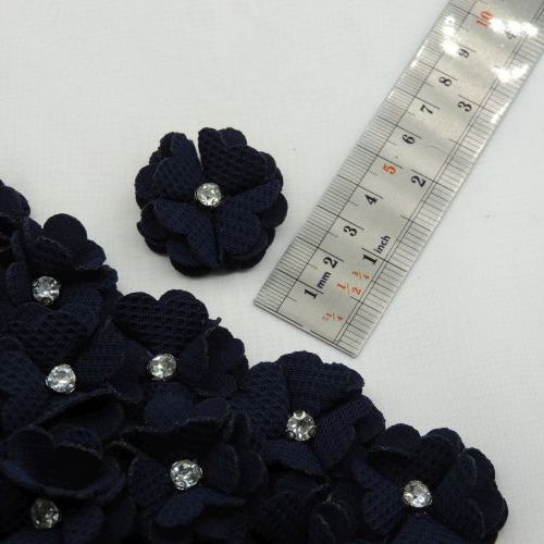 مشکی گل پارچه‌ای برجسته نگین پایه‌ دی خرید و قیمت رنگ9