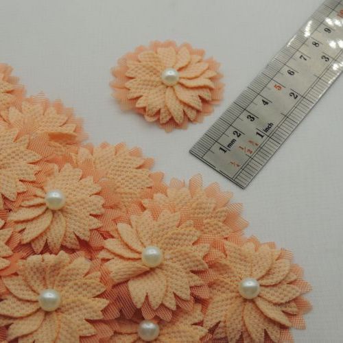 نسکافه ای تیره گل پارچه‌ای لباس خورشیدی مرواریدی خرید و قیمت رنگ2