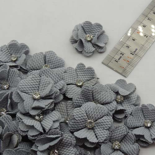 مشکی گل پارچه‌ای برجسته نگین پایه‌ دی خرید و قیمت رنگ5