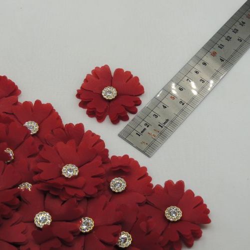 خردلی روشن گل پارچه‌ای برجسته حریری کریستالی خرید و قیمت رنگ7