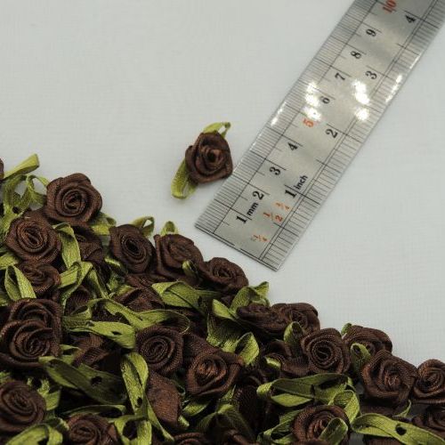 کاربنی گل پارچه‌ای برجسته شکوفه ساتن خرید و قیمت رنگ6