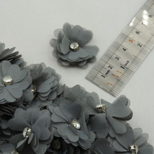 قرمز گل پارچه‌ای برجسته رز نگینی خرید و قیمت رنگ8