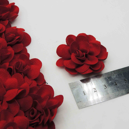 گلبهی روشن گل پارچه‌ای برجسته رز کوچک خرید و قیمت رنگ20