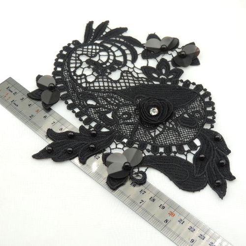 تصویر پنل گل  برجسته  پولکی