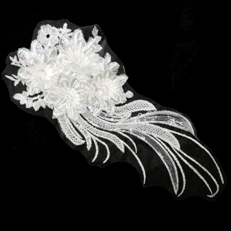 تصویر پنل گل مجلسی آویز پولکدار