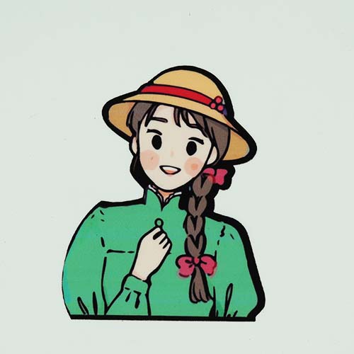 تکه‌دوزی فانتزی حرارتی دختر