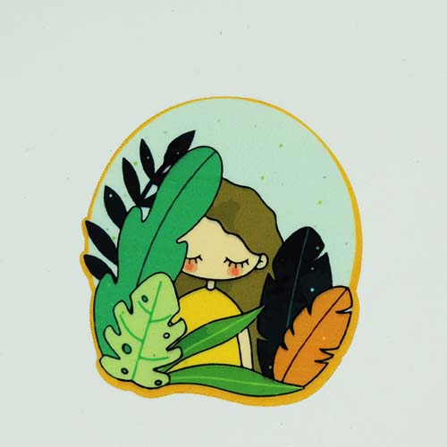 تصویر تکه‌دوزی فانتزی حرارتی طبیعت