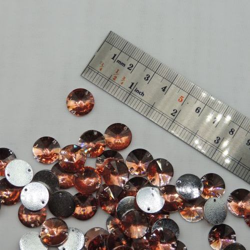 سنگ دوختنی تزئینی گرد کریستالی سایز3