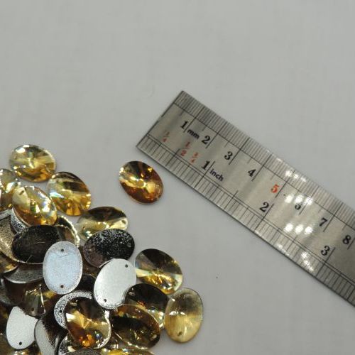 سنگ دوختنی رزینی بیضی سایز سه 